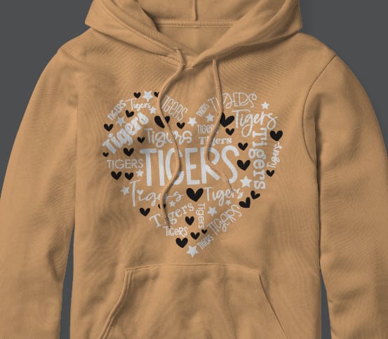 Tigers Heart (short, long and hoodie)