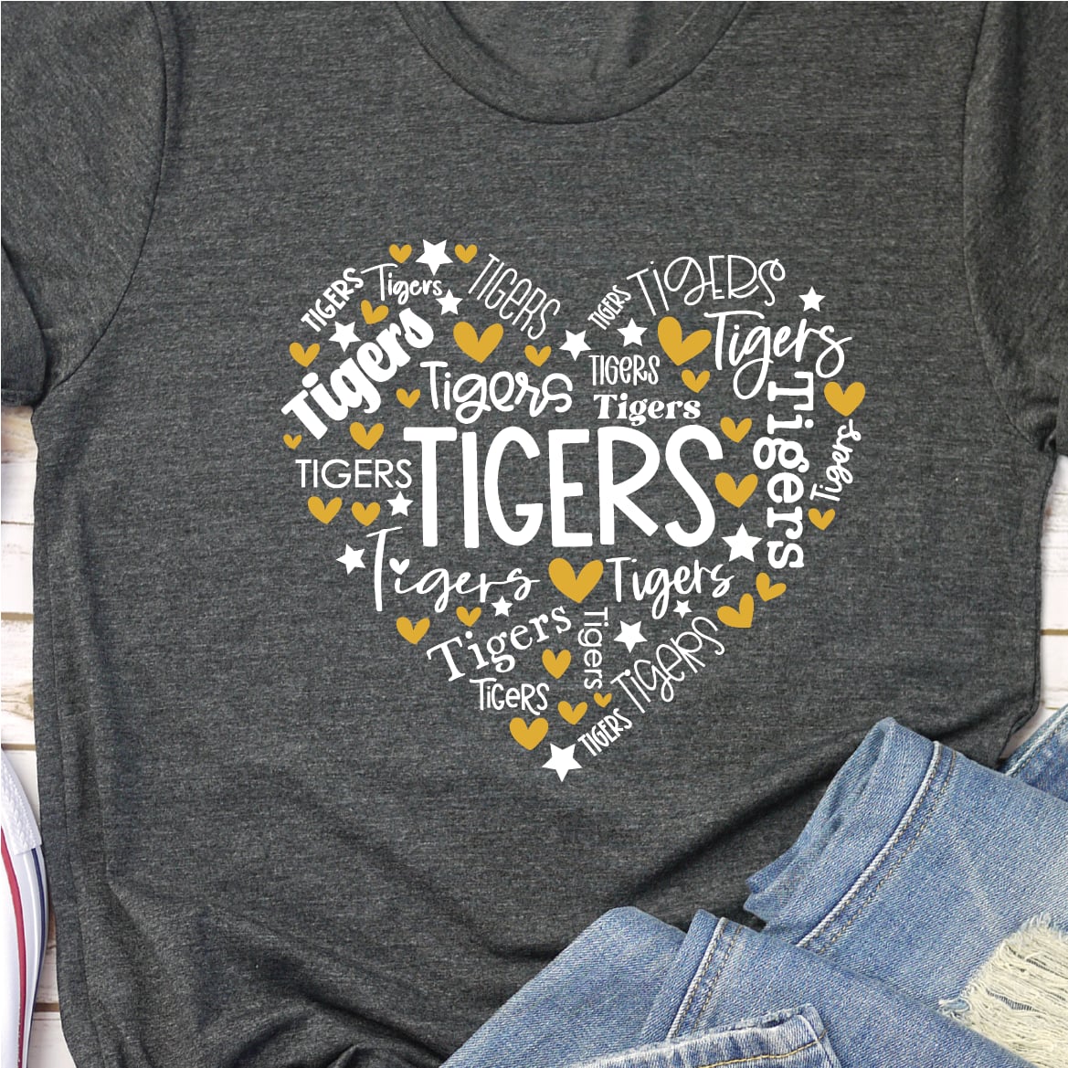 Tigers Heart (short, long and hoodie)