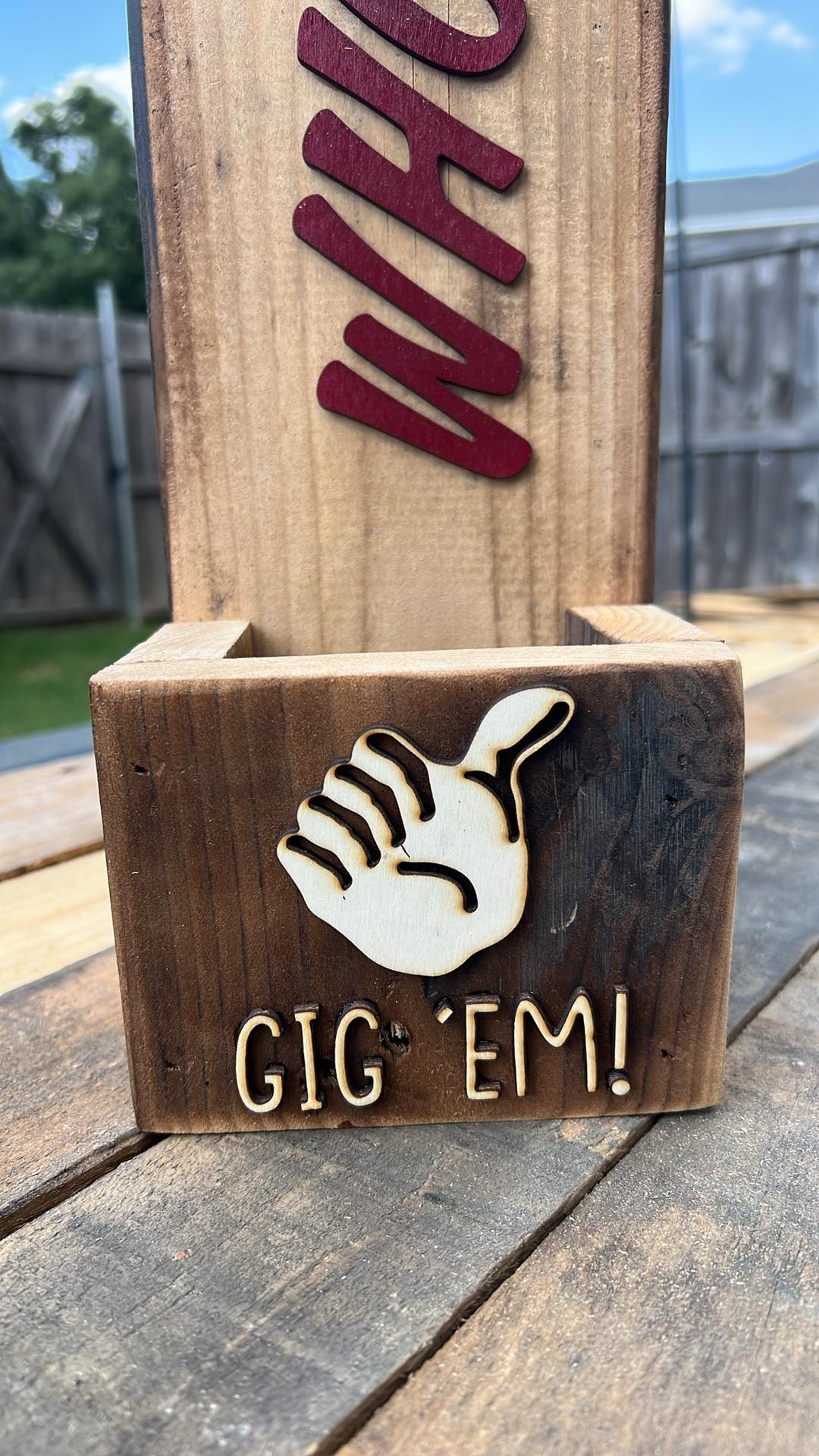 Texas Aggie "WHOOP" Wall Mounted Bottle Opener