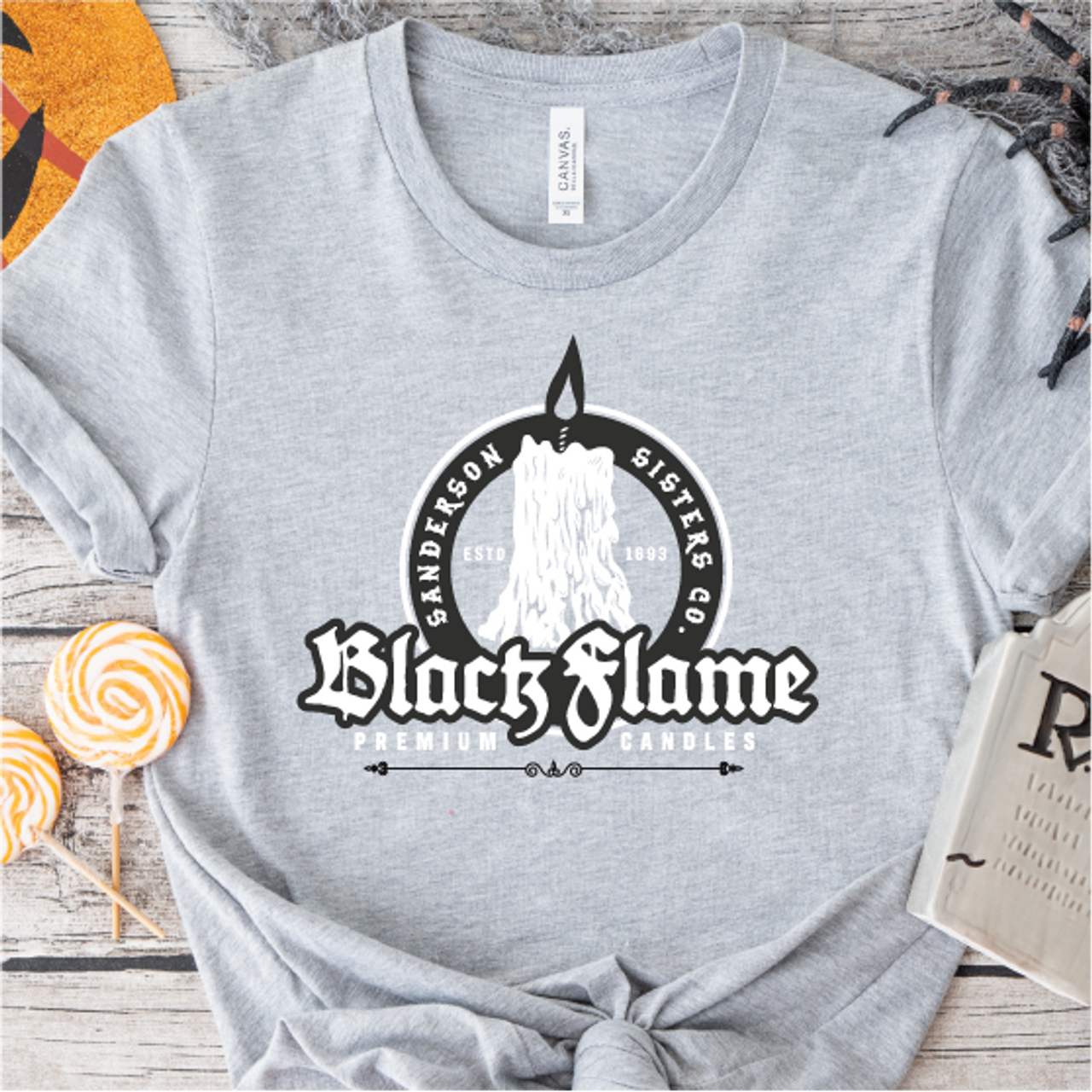 "Sanderson Sisters Black Flame Candle Company"