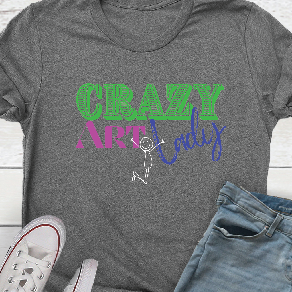 "Crazy Art Lady" - Unisex T-shirt