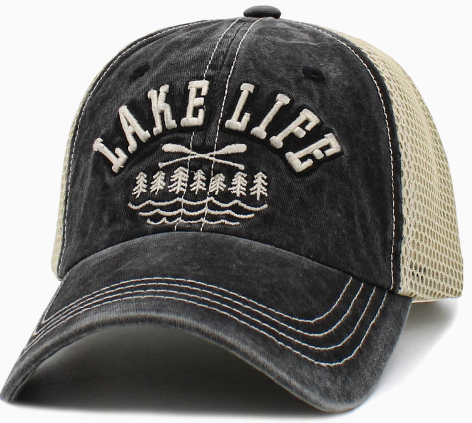 Lake Life Vintage Mesh Ballcap