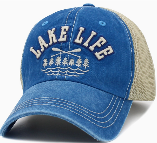 Lake Life Vintage Mesh Ballcap