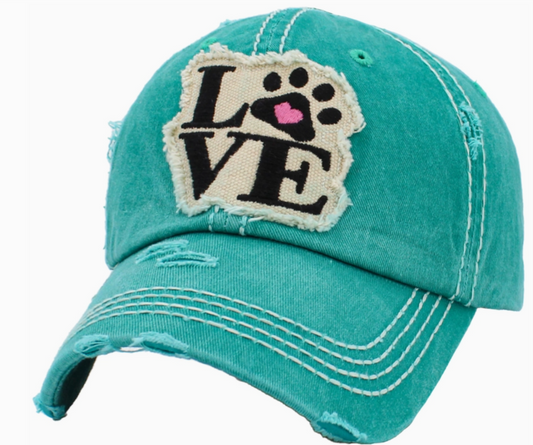 Paw Love Vintage Ballcap