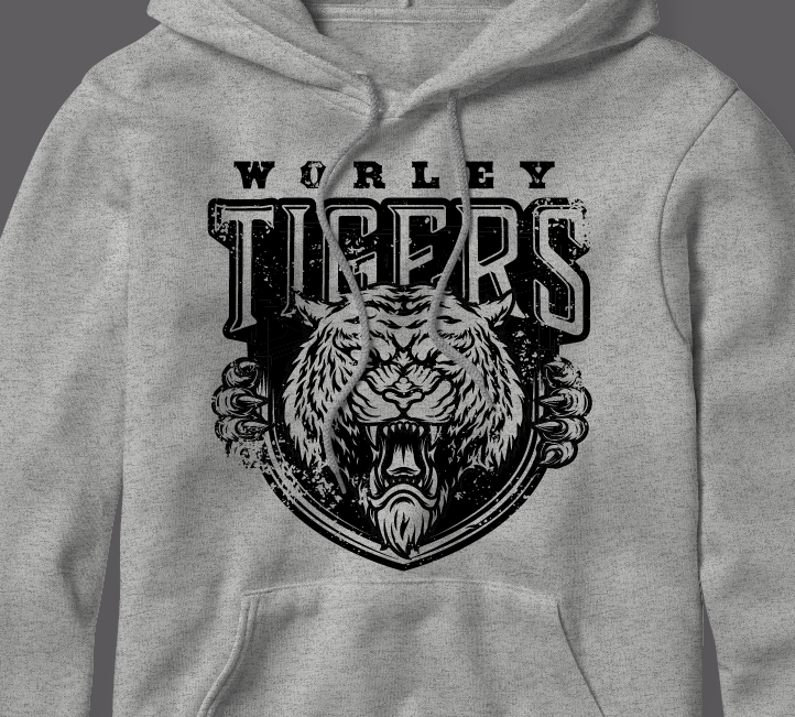 Worley "Tiger Shield" (short sleeve and hoodie)