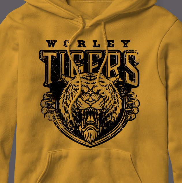 Worley "Tiger Shield" (short sleeve and hoodie)