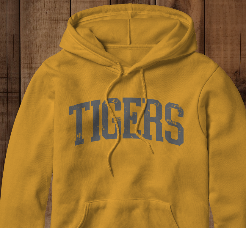 Tigers Block Hoodie