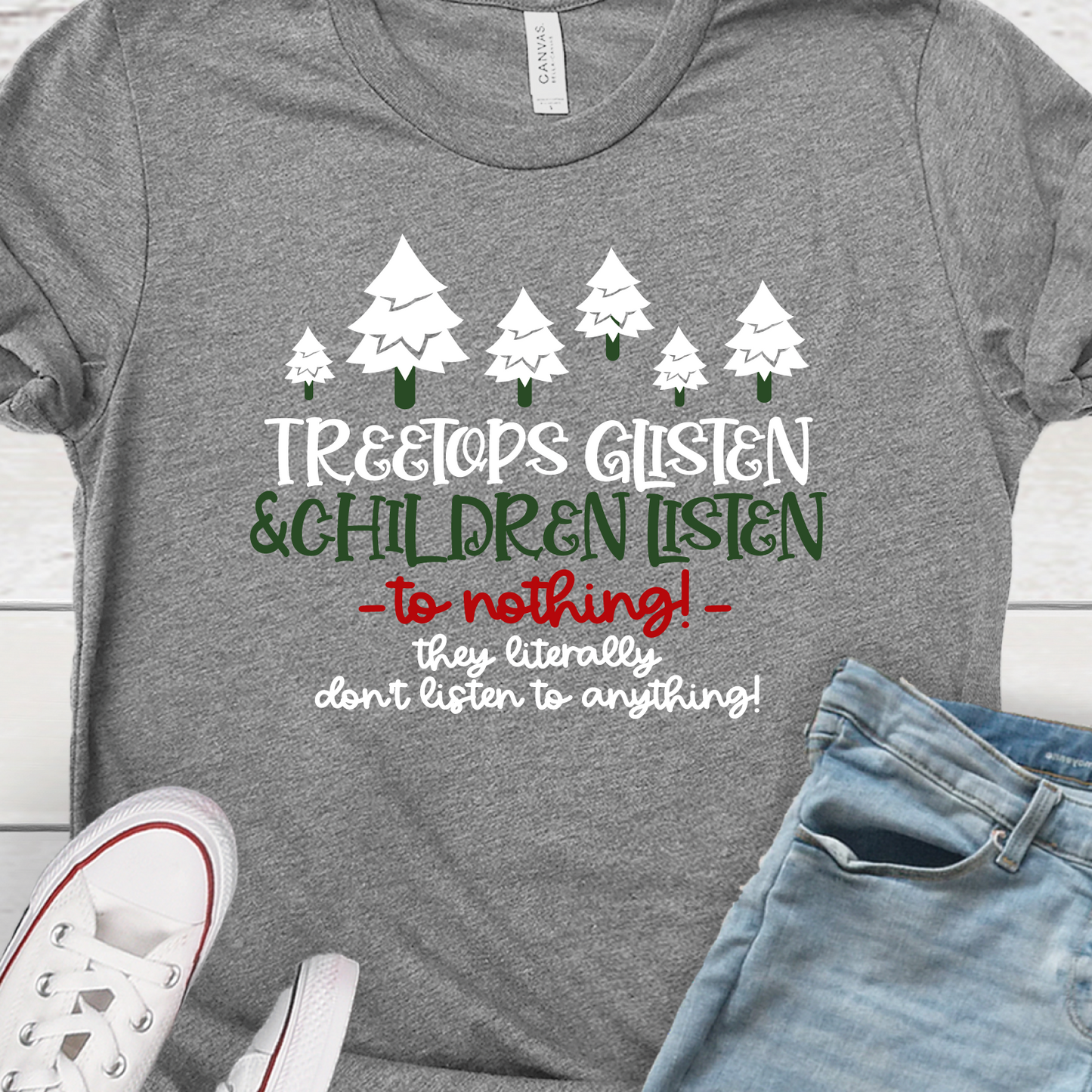 'Treetops Glisten and Children Listen...To Nothing"