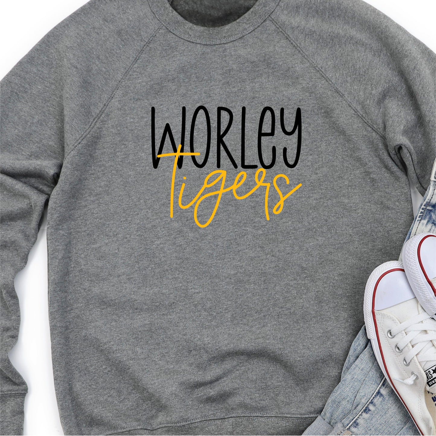 Worley Tigers Scripty (Sweatshirt and Hoodie)