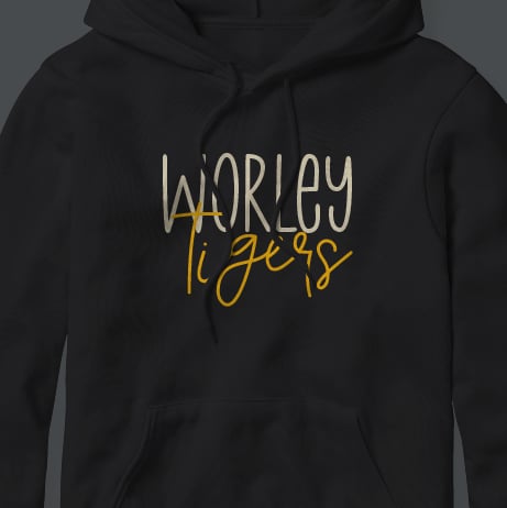 Worley Tigers Scripty (Sweatshirt and Hoodie)