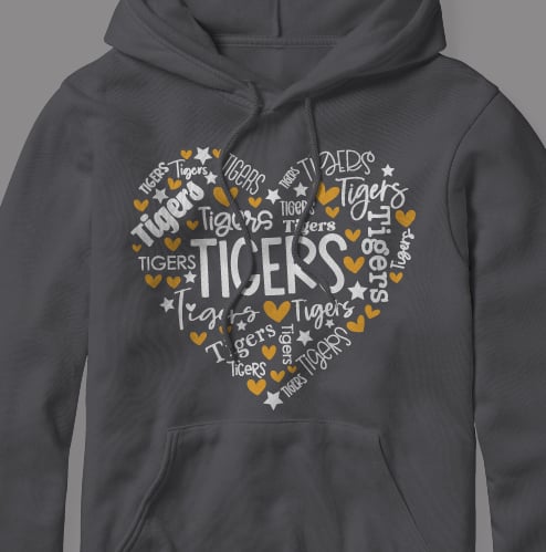 Tigers Heart (short, long and hoodie)